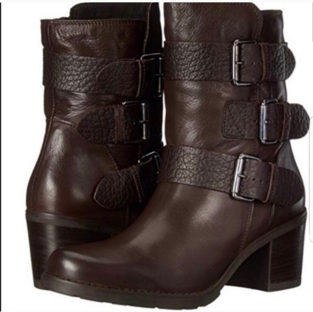 CLARK'S FERNAWOOD LAKE MOTO BOOT SIZE 7M WOMEN'S